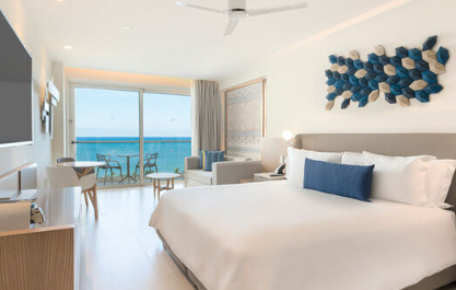 Luxury Junior Suite Ocean Front Terrace Jacuzzi, Royalton Splash Riviera Cancun