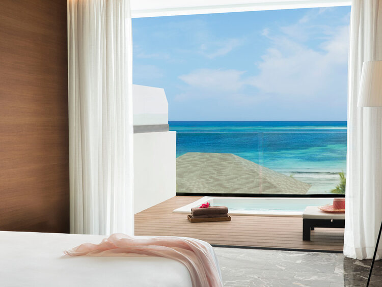 Excellence Club Honeymoon Rooftop Terrace Suite w/ Plunge Pool Ocean Front, Excellence Oyster Bay